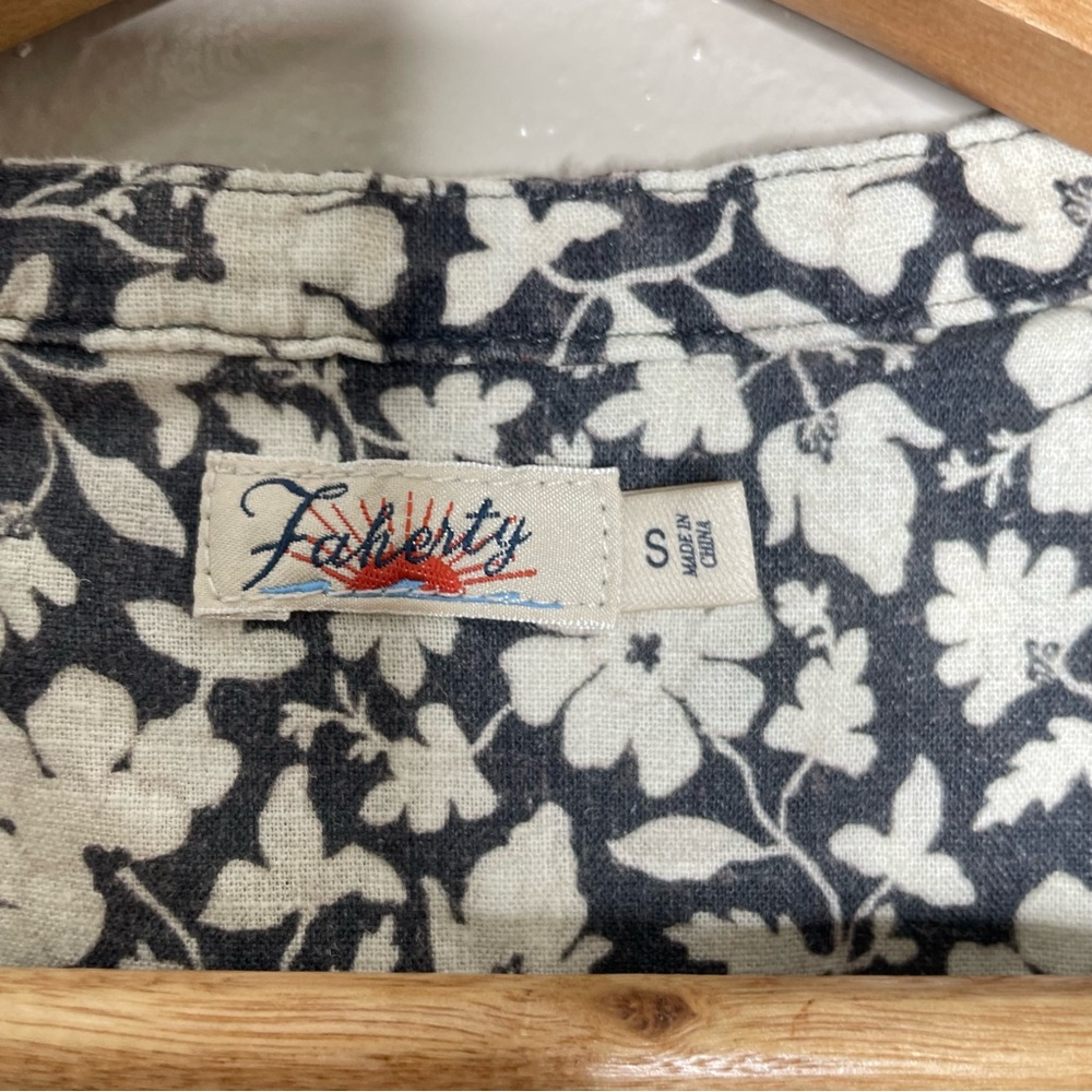 Faherty | Isha Linen‎ Blend Floral Dress, small - Picture 8 of 10